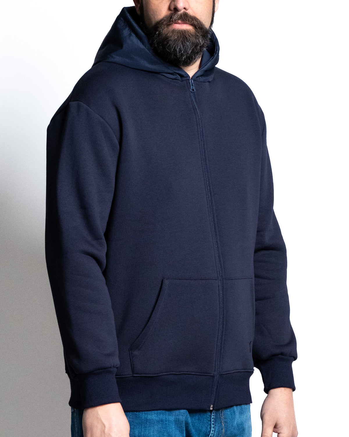 Giacca zip capp blu