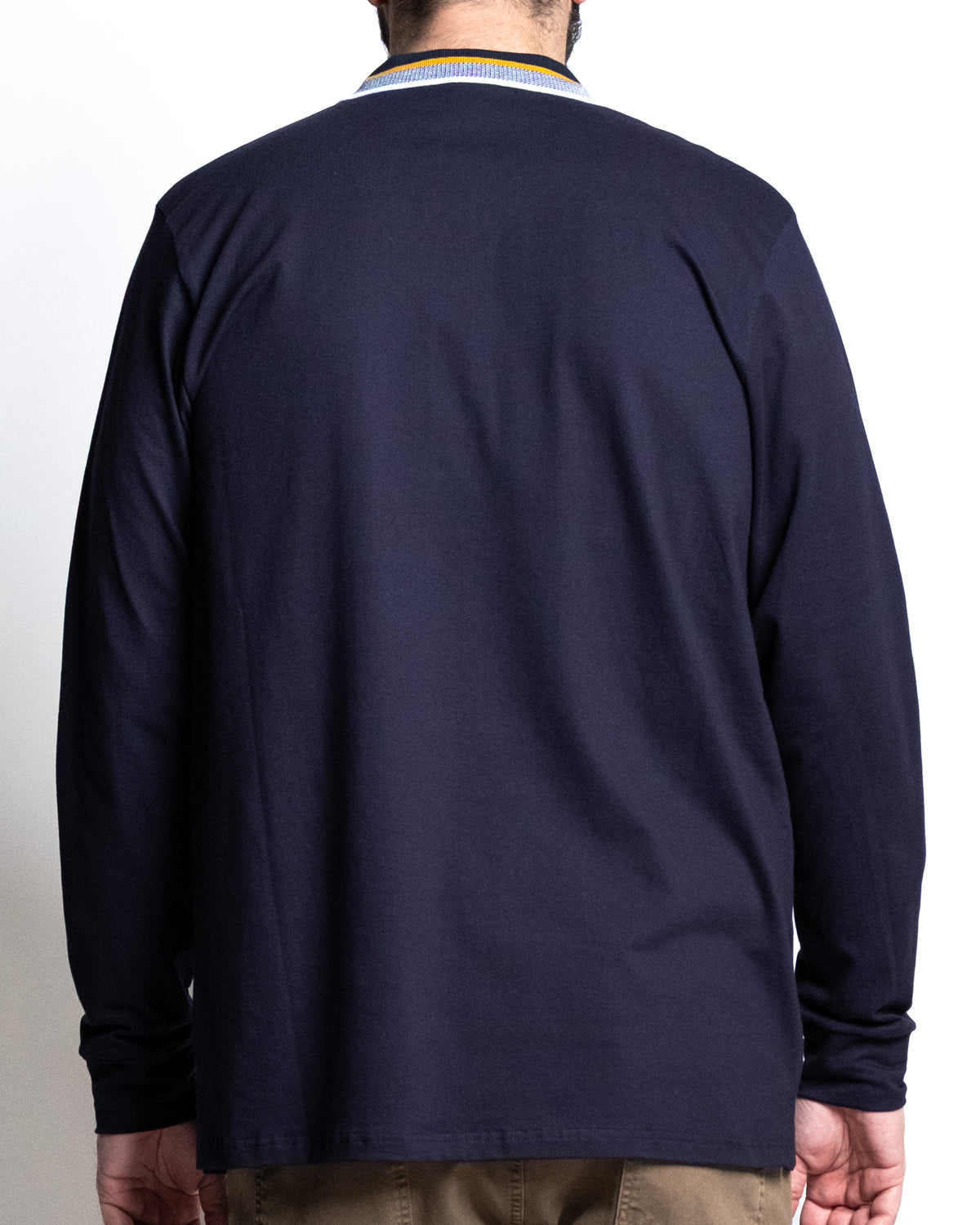Polo piq collo jacq blu
