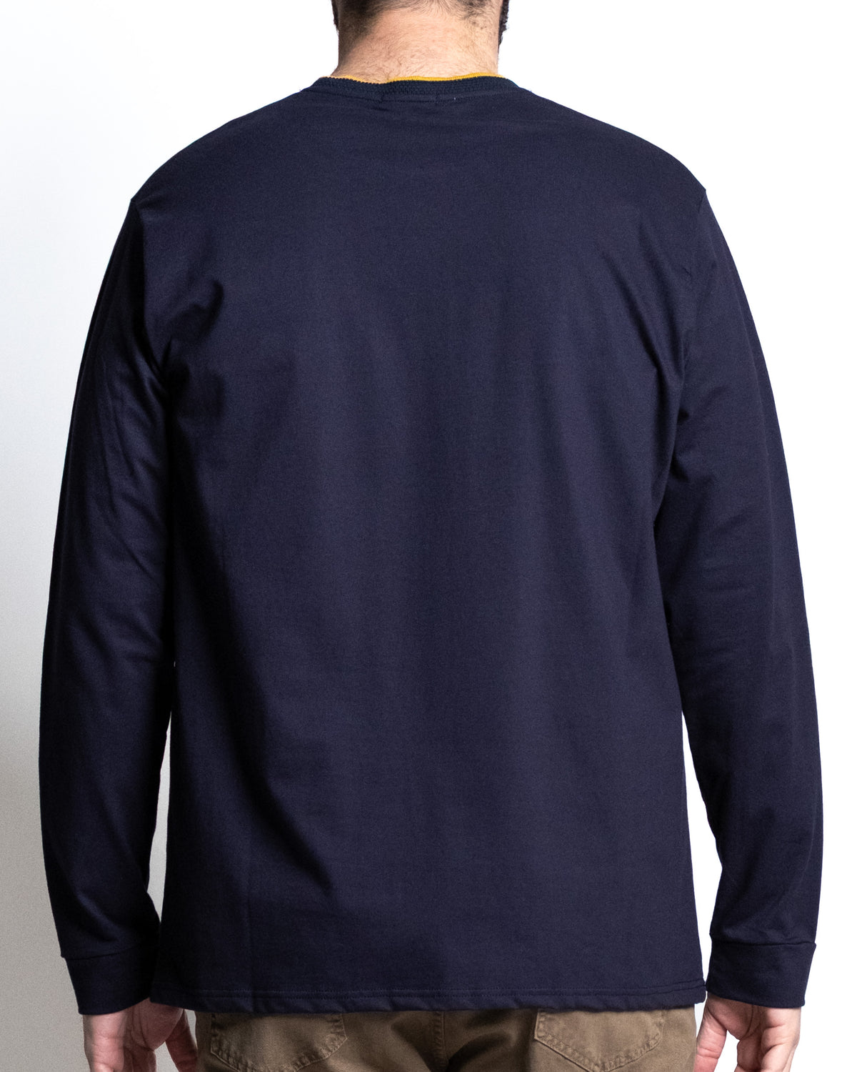 T-shirt collaretta blu