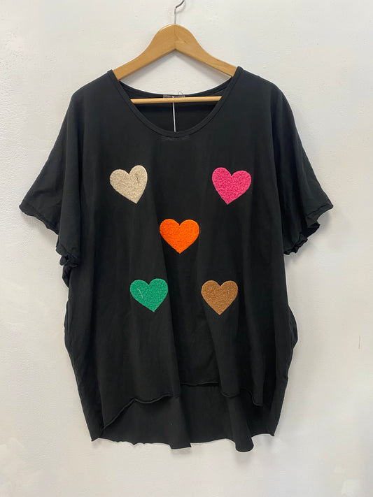 Curvy hearts t-shirt