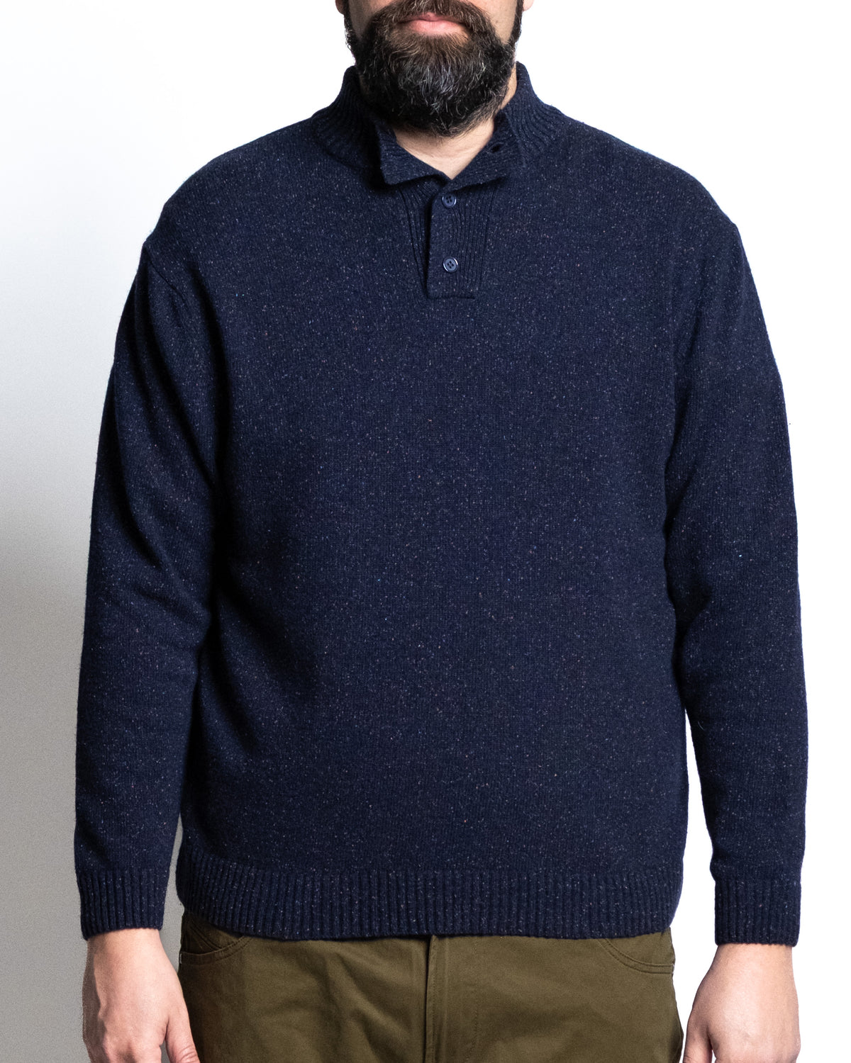 Lupo bottoni blu