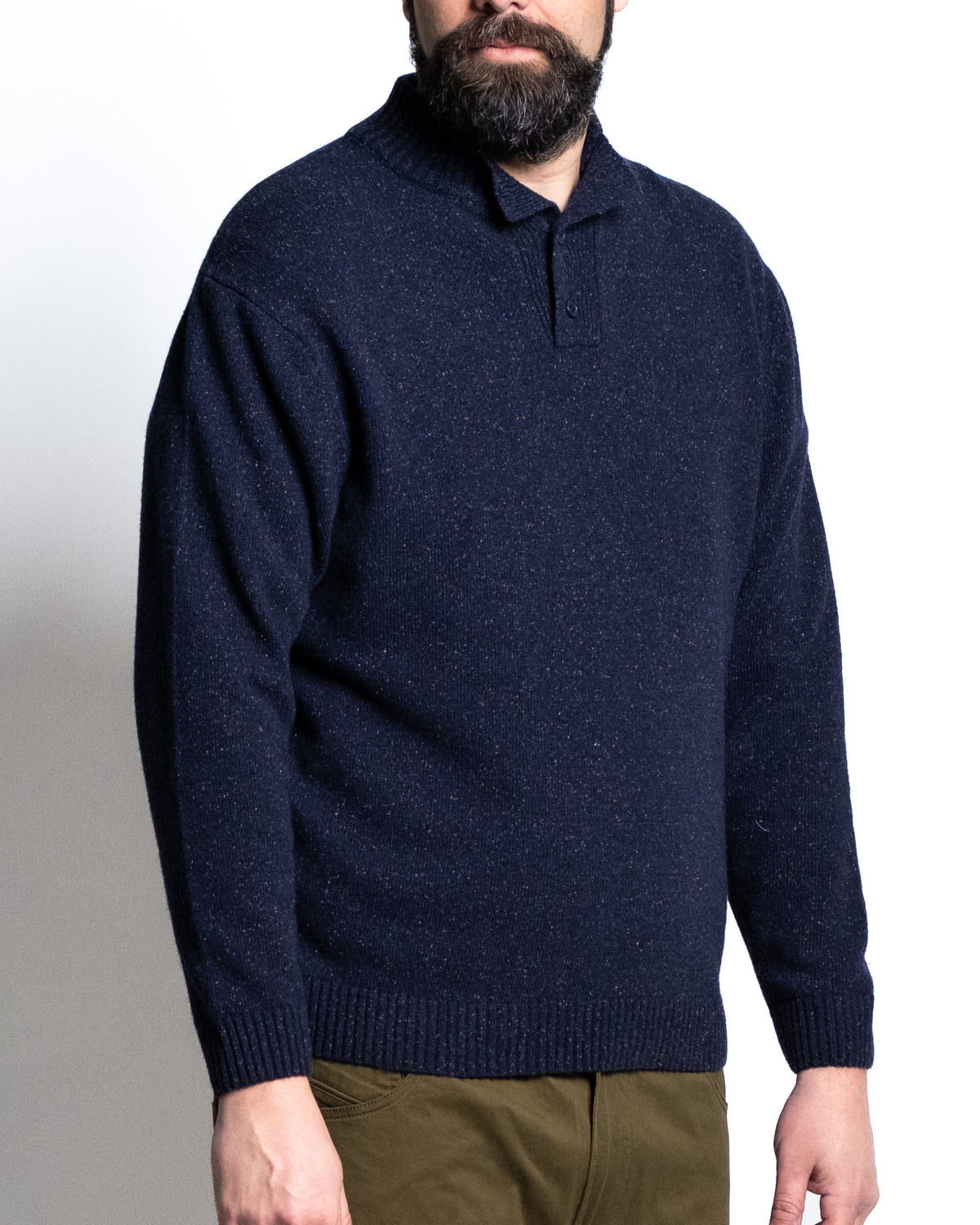 Lupo bottoni blu