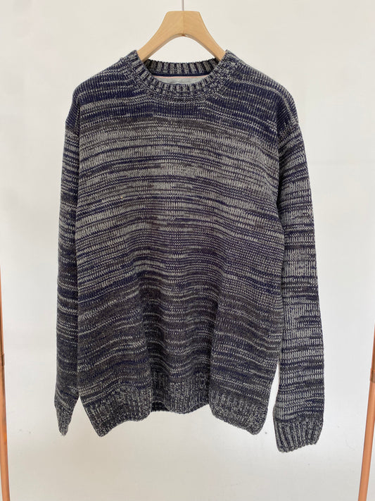 Wool blend crew neck sweater