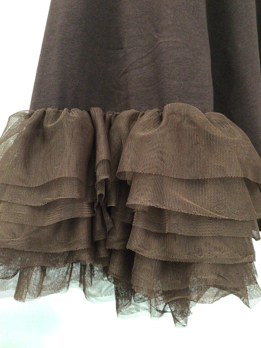 Sweater with tulle sleeves