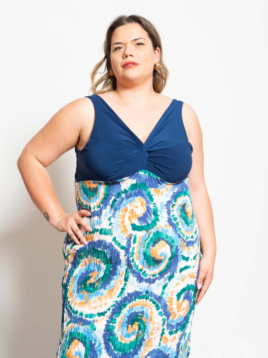 Oversized patterned dress