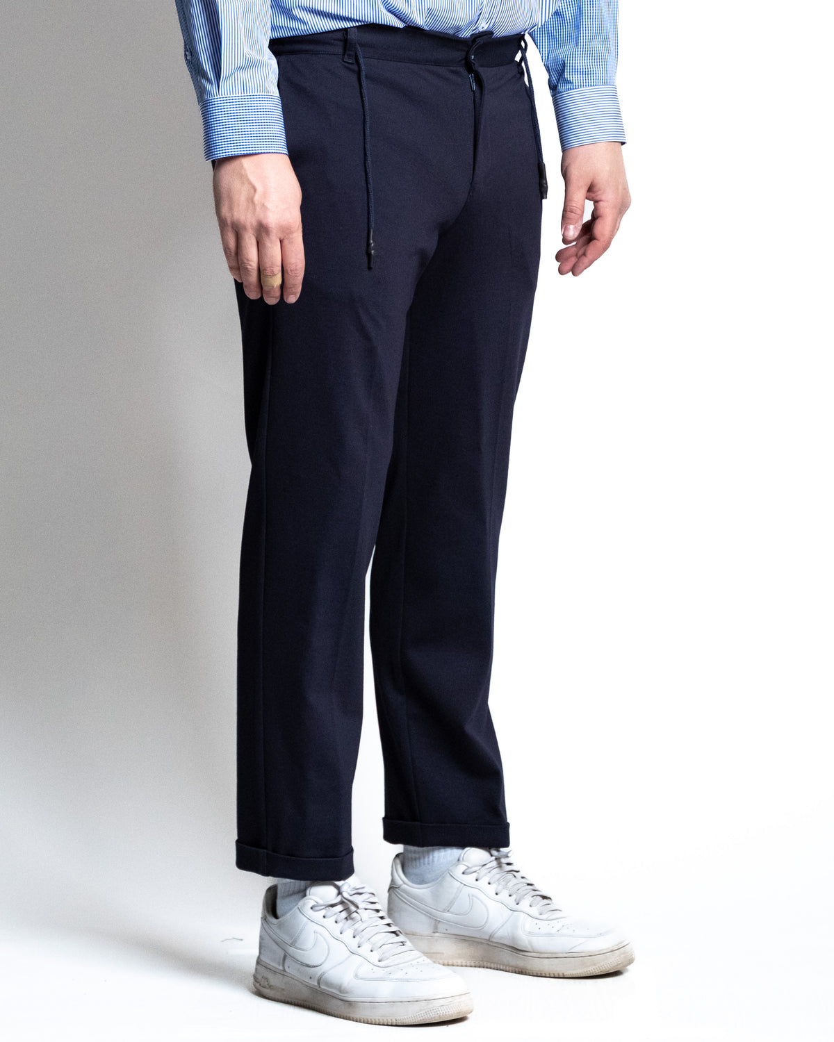 Pantalone punto milano navy