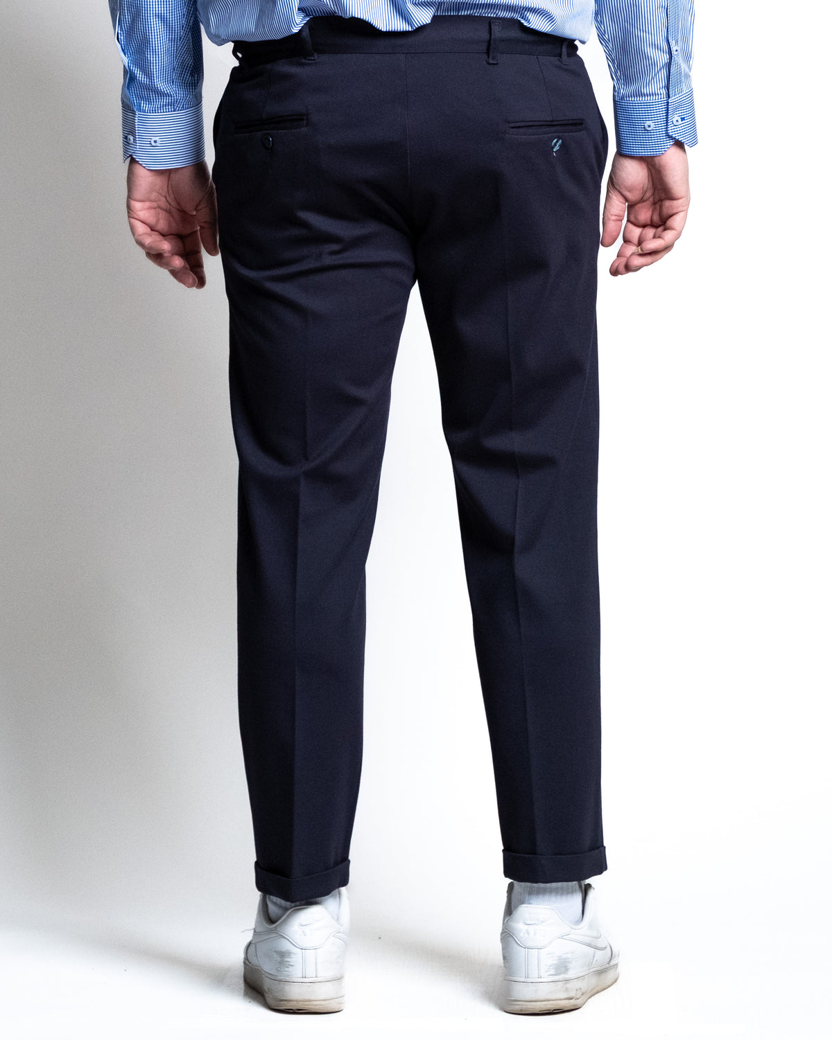 Pantalone punto milano navy