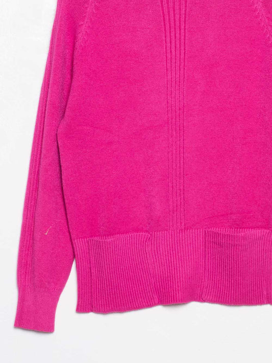 High neck sweater with pockets