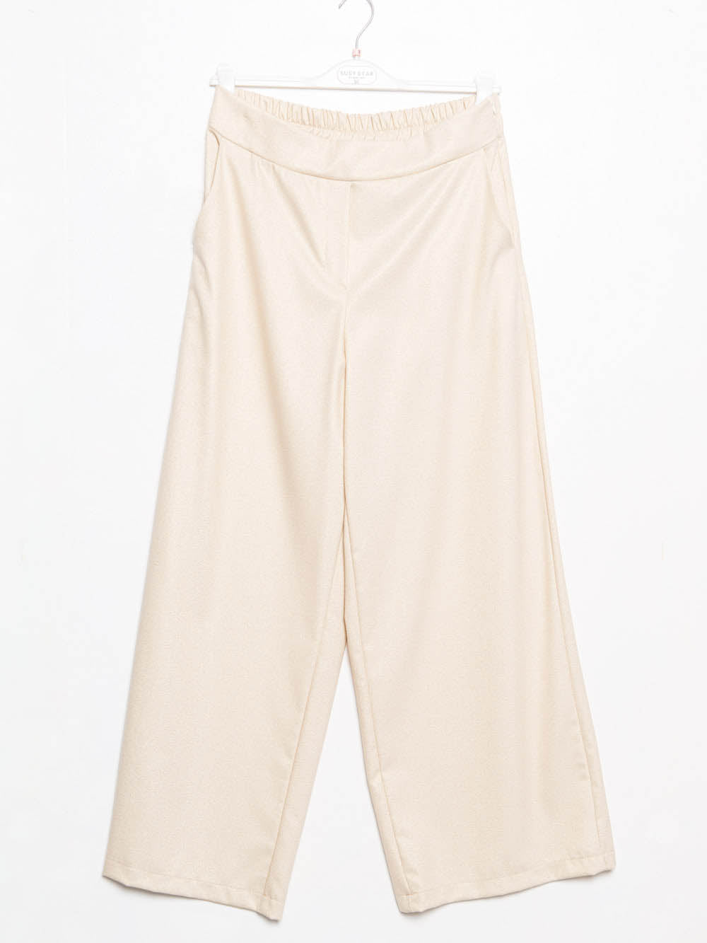 Palazzo trousers with lurex