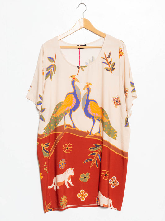 Kimono pavone curvy