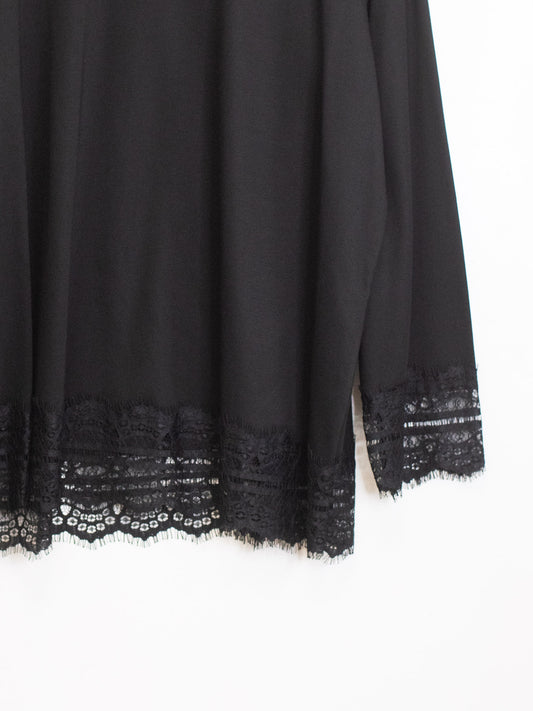 Maglia viscosa inserto pizzo