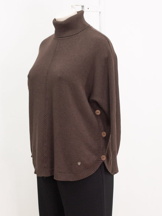 MAglia collo alto bottoni