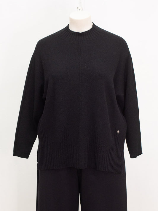 Maglia collo cannettato