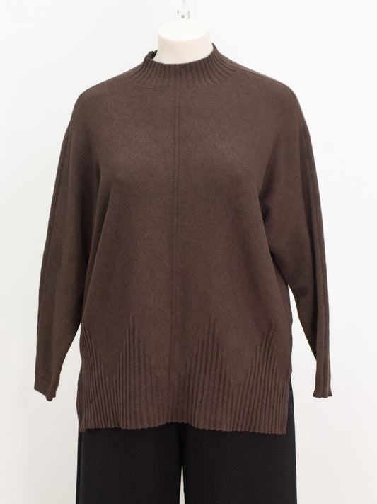 Maglia collo cannettato