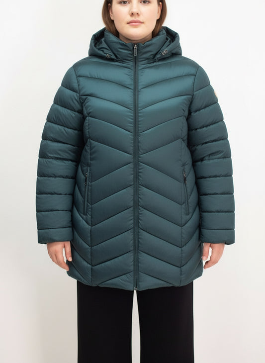 Giacca imbottita verde
