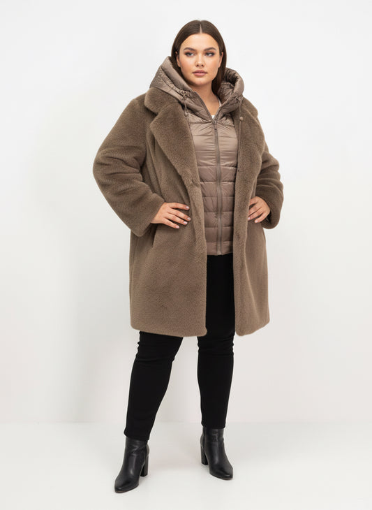 Pelliciotto con gilet removibile