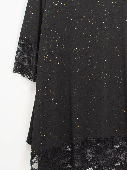 Maglia brillo pizzo over