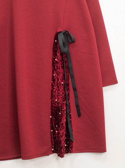 Abito morbido inserto paillettes