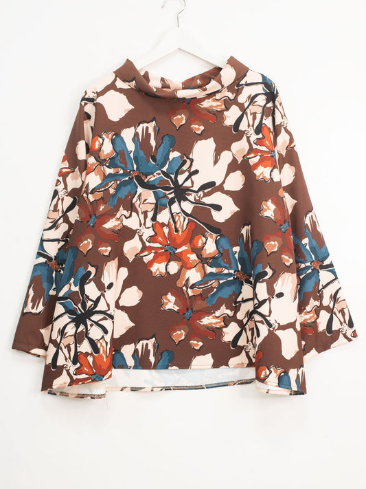 Bluse fantasia collo ciambella