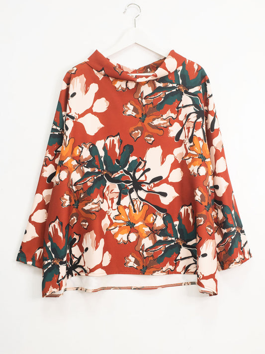 Bluse fantasia collo ciambella