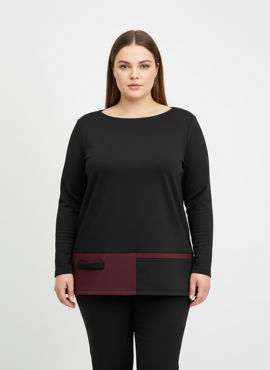 Blusa morbida banda colore