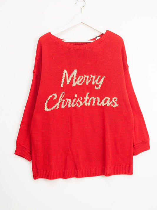 Maglia merry chrismas curvy