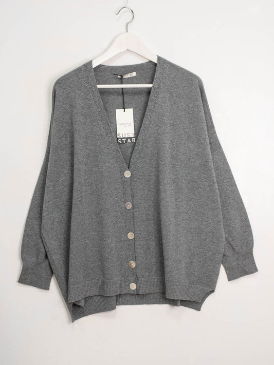 Cardigan over lurex