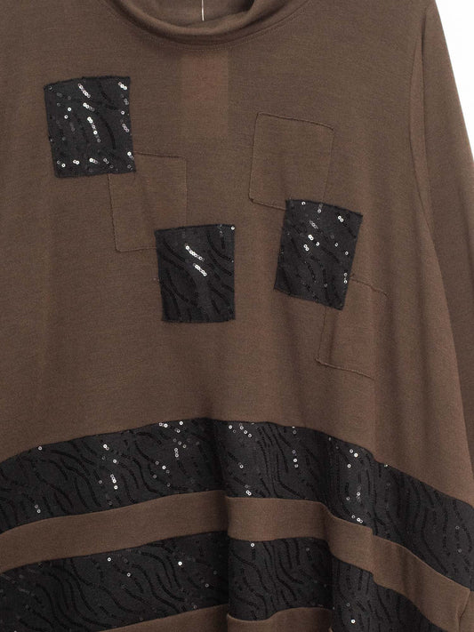 Blusa collo ciambella pialettes