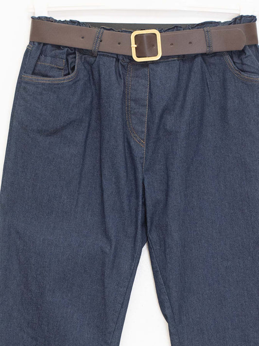 Stretch jeans with contour