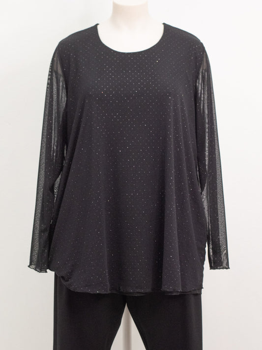 Blusa vual brillo