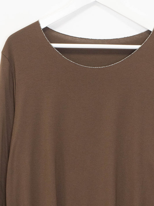 MAglia basica bordo argento