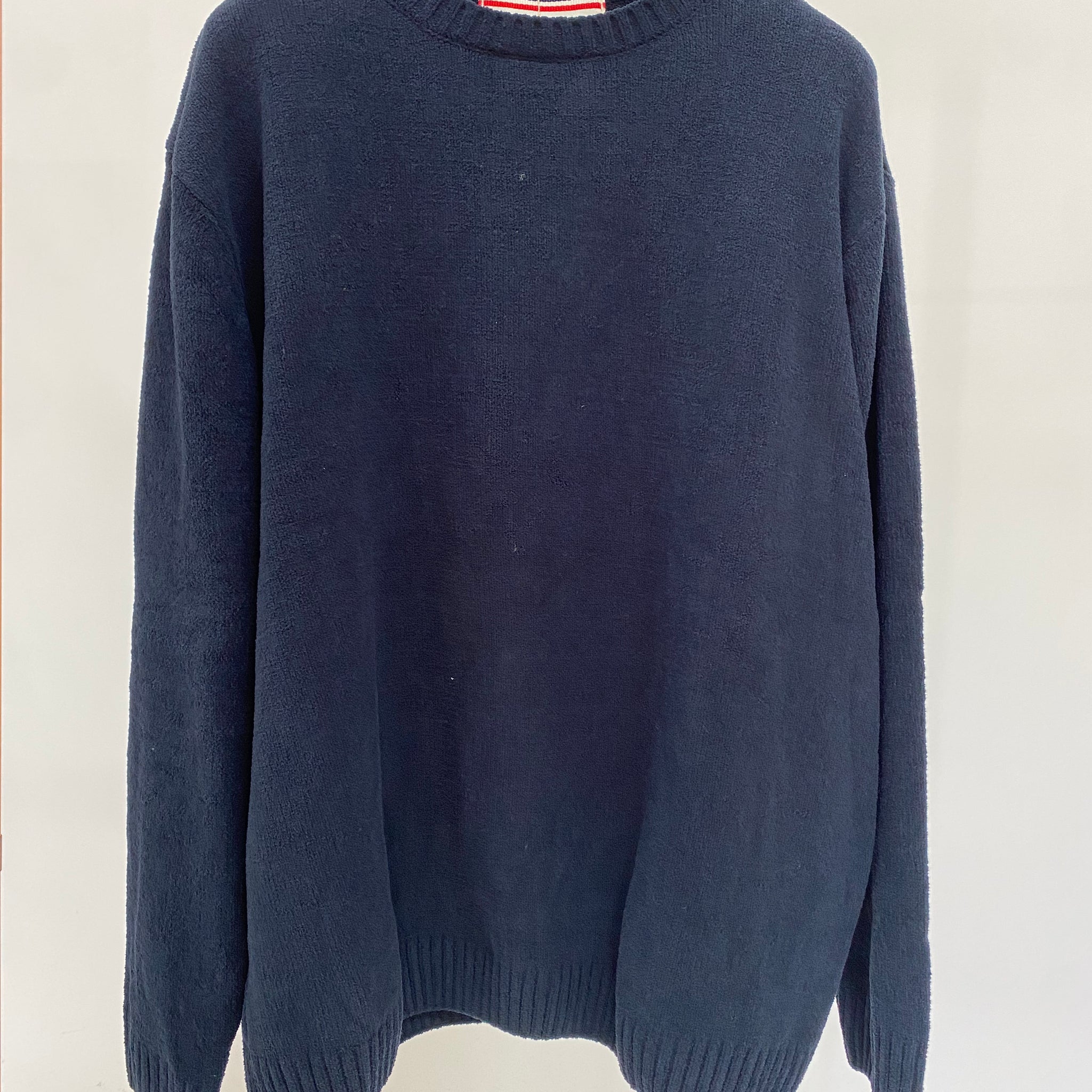 Blue chenille sweater