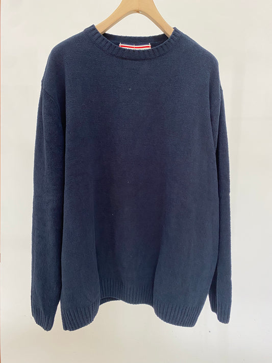 Blue chenille sweater