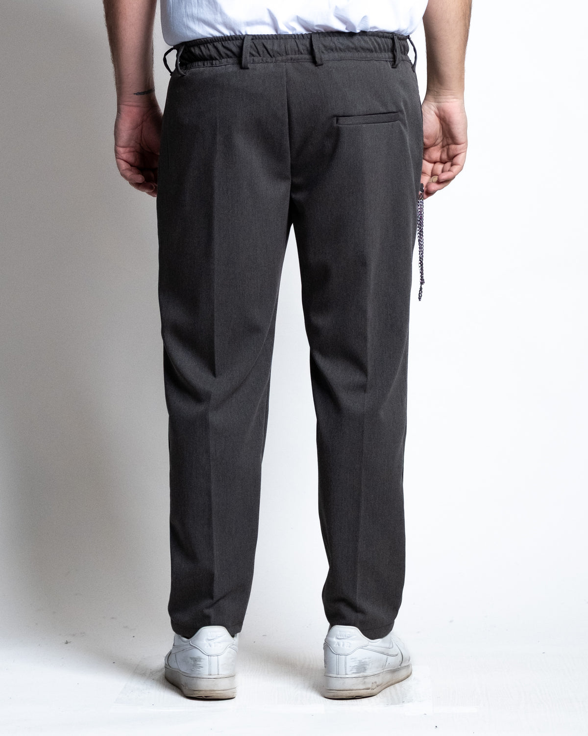 Pantalaccio viscosa stretch antracite