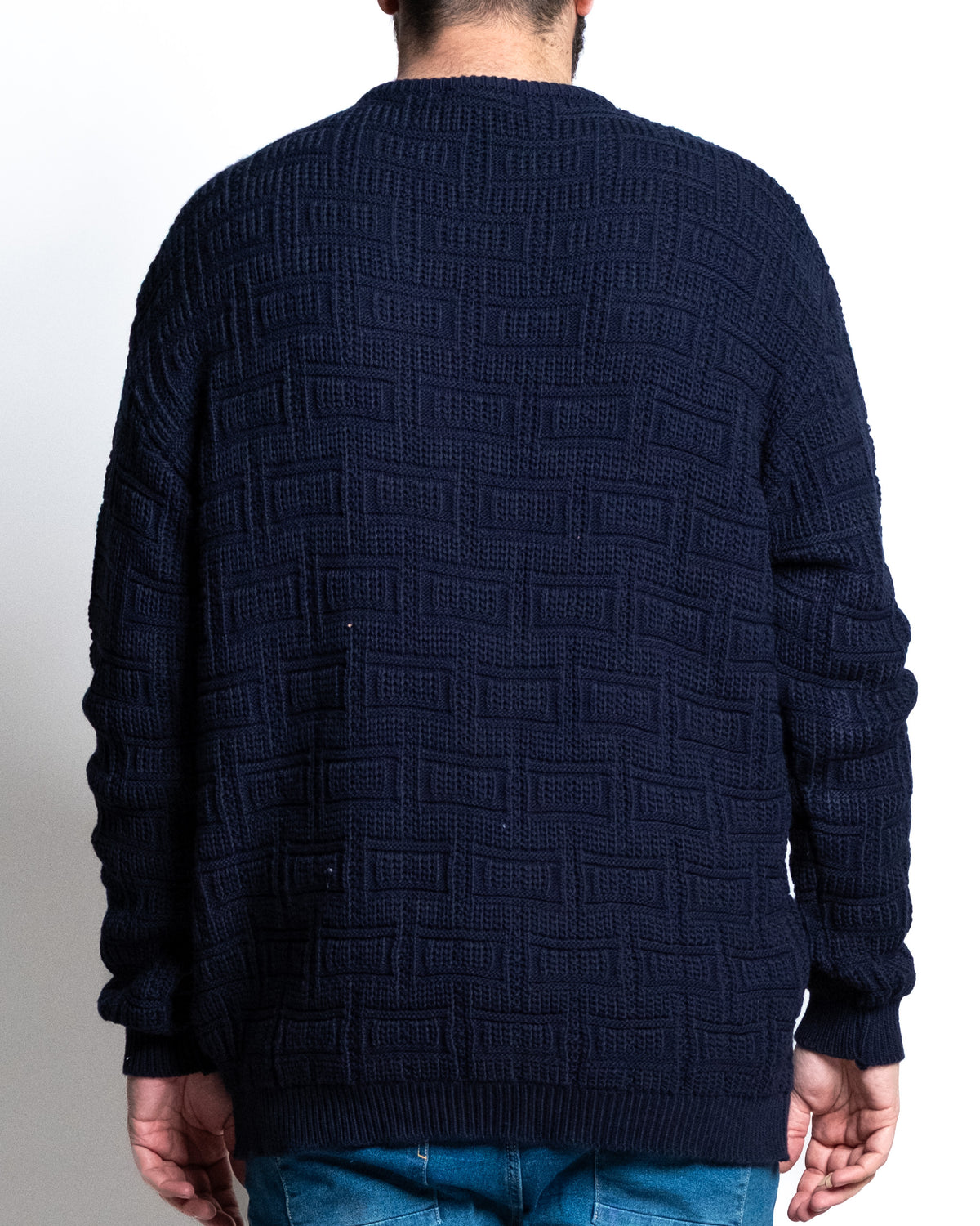 Maglia intarsio blu