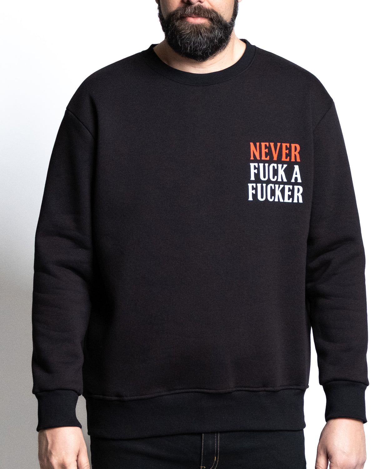 Felpa gc never nero