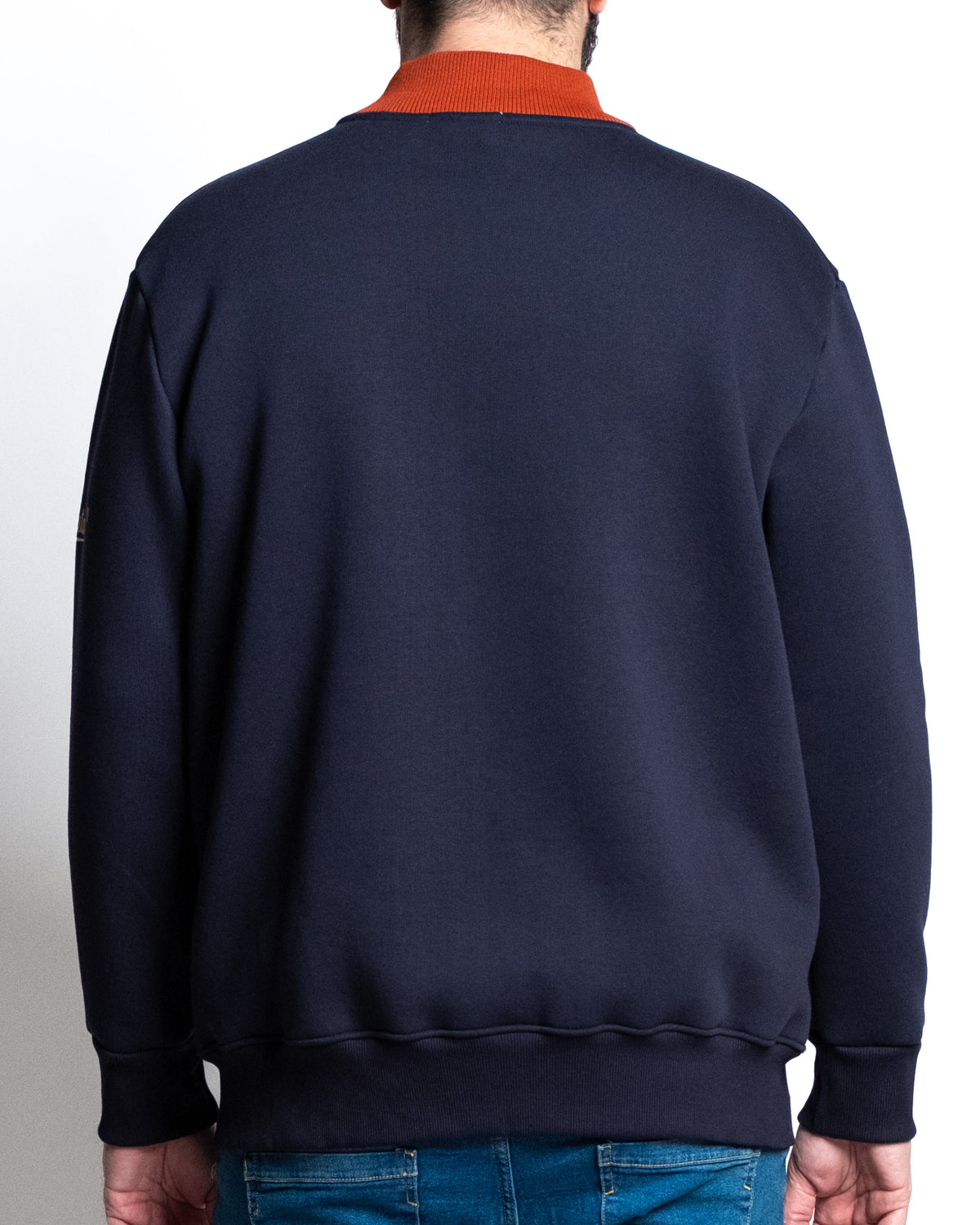 Felpa full zip adventure blu