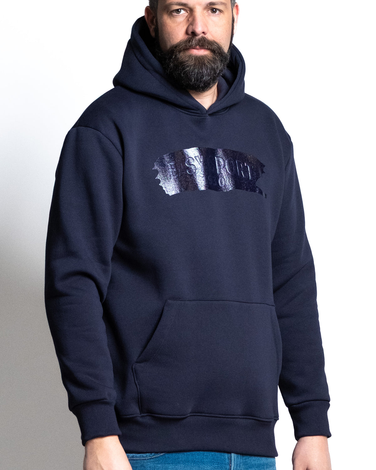 Felpa cappuccio easy sport blu