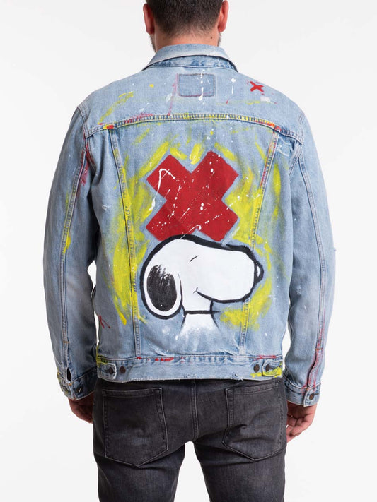 Snoopy hand painted vintage Levis jacket