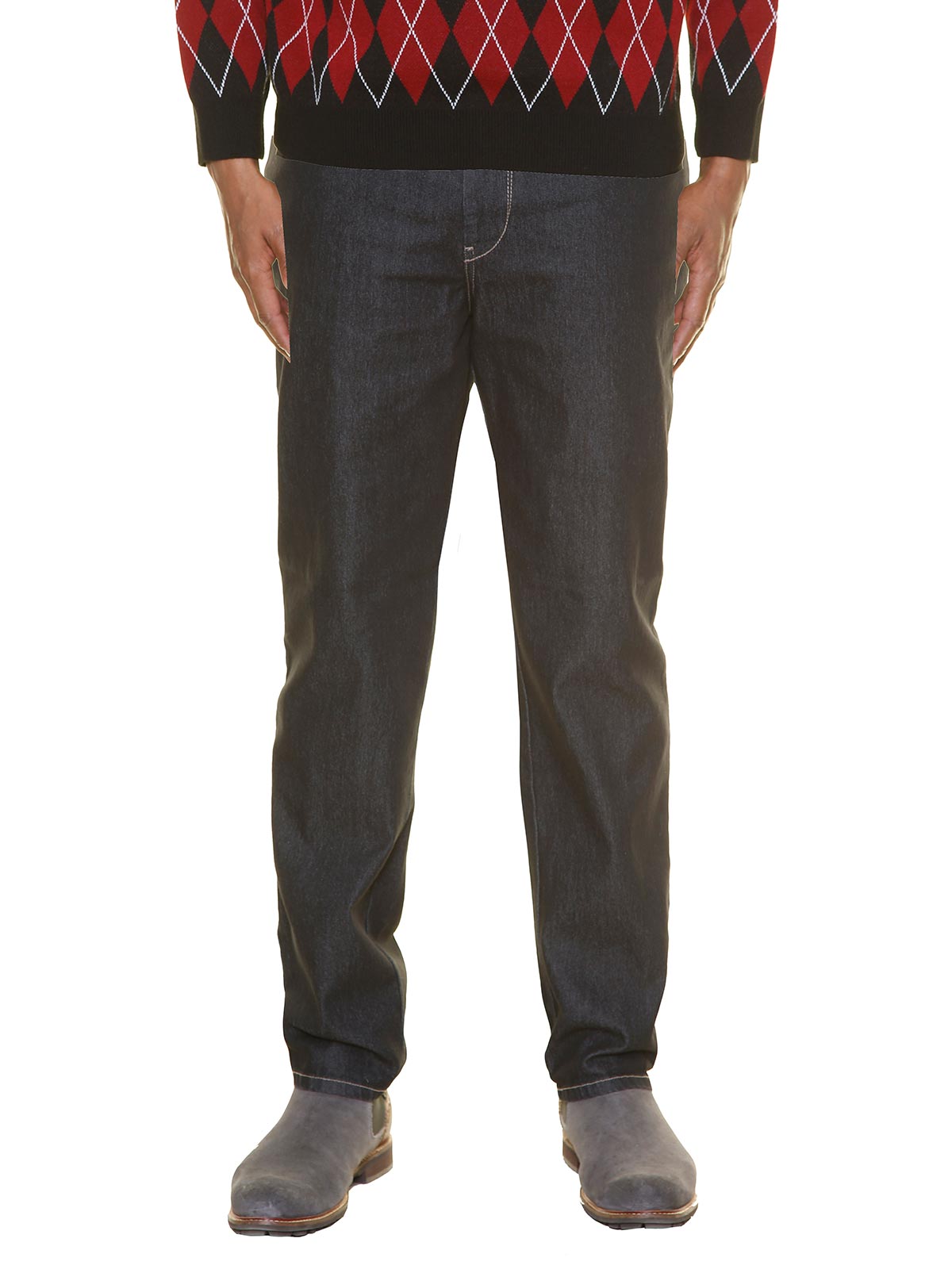 Jeans 5 tasche colore unico