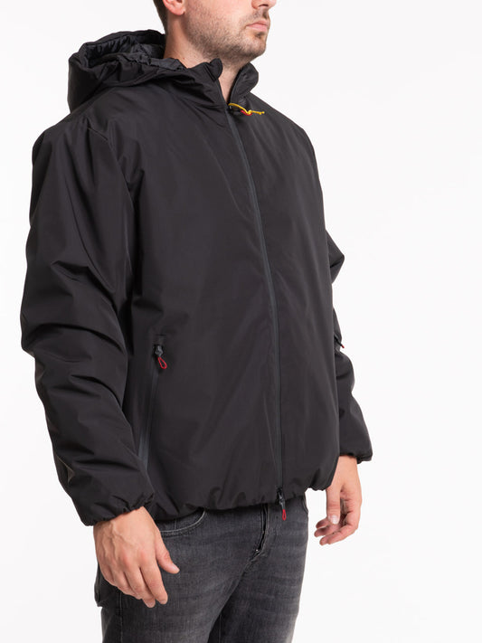 Padded zip jacket with hood