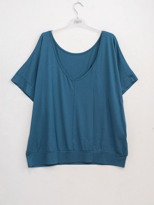 Maglia basica a elastico vita