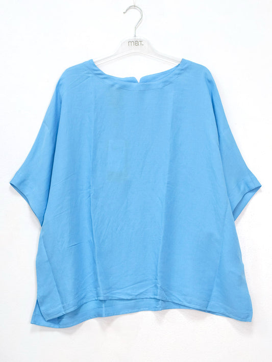 Blusa mantella misto lino
