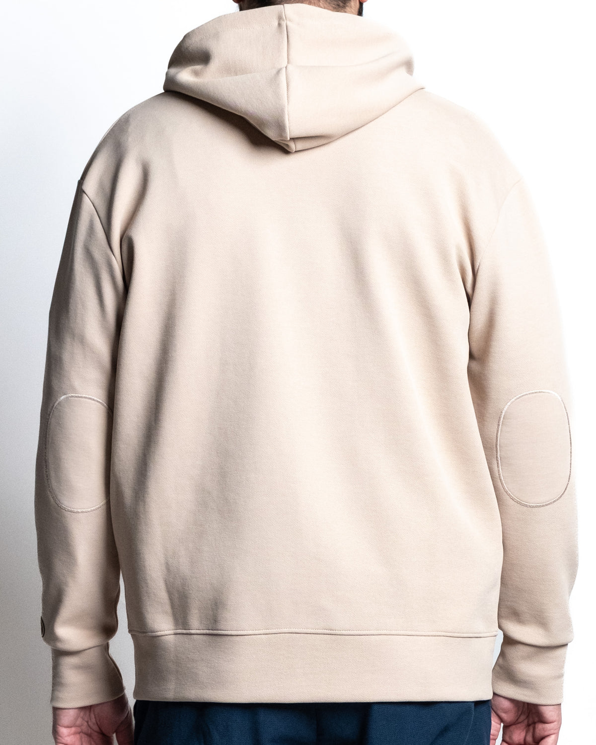 Giacca zip capp rovescio tortora