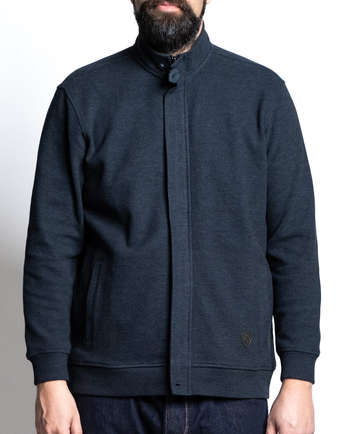 Giacca zip antracite