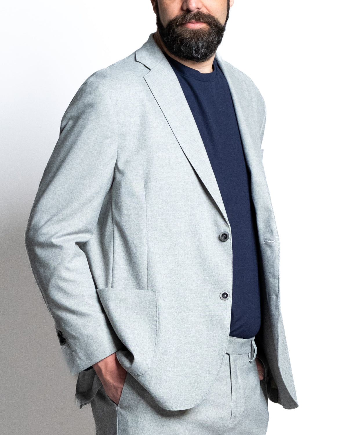 Pantalone coloniale grigio mel