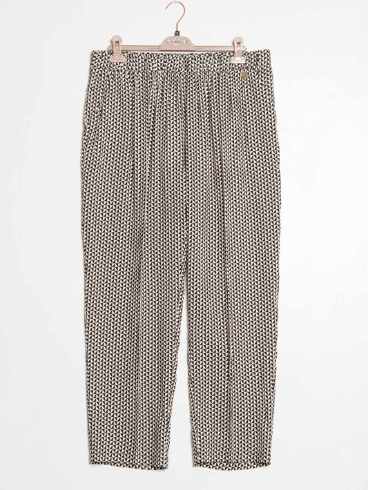 Checkered palazzo trousers