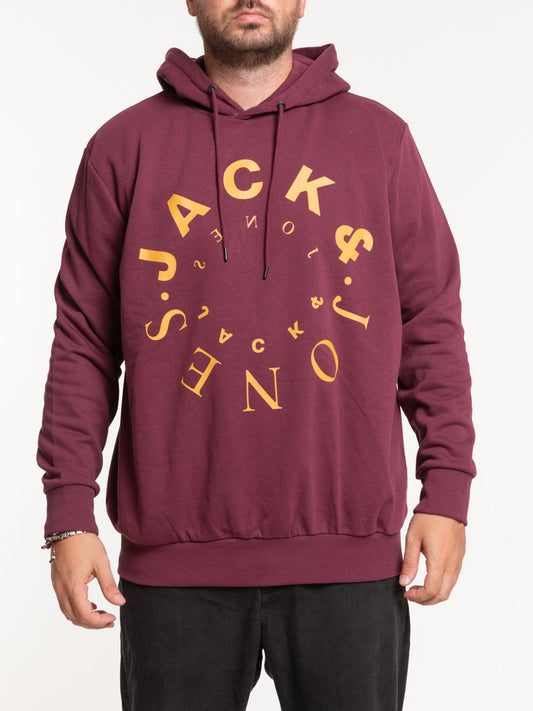 Men's printed hooded sweatshirt
