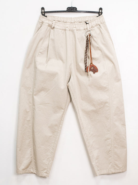 Pantalone in cotone ciondoli