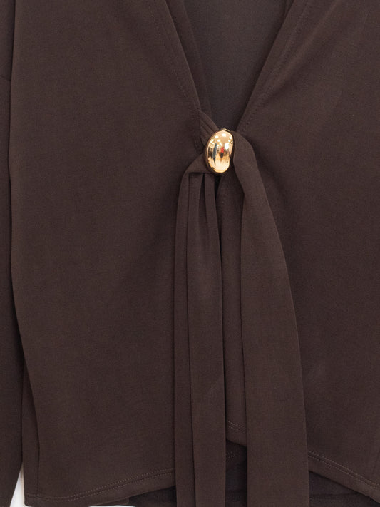 Soft fabric cardigan